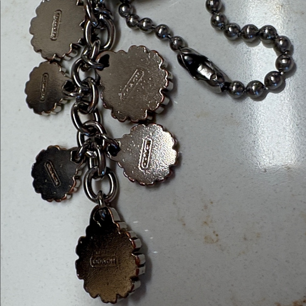 Coach Floral Bag Charm/Key Fob - Picture 5 of 7